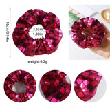 Daiiibabyyy  6pcs Square Sequin Sequin Hair Rope Super Shiny Retro Disco Rubber Bands Set Flashy Ponytail Holder Women's Hair Ties Headdress