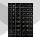 Daiiibabyyy 1PC Nail Stickers Stencils Love Heart Number Butterfly Design Decals Water Slider Wrap Nail Art Decorations Printing Sticker