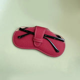 DAIIIBABYYY  -  Portable Glasses Case Soft Leather Sunglasses Pouch Fashion Glasses Bag Eyewear Organizer Pouch Travel Sunglasses Box