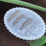 DAIIIBABYYY  -  Y2K Accessories Niche Design Metal Hairpin Korean Charm Crystal Water Drop Pendant Hairwear Jewelry Fashion Sweet Cool Hairpin