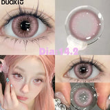 Daiiibabyyy    1 Pair Yearly Korean Lenses Popular Color Contact Lenses With Prescription Myopia Lenses  Halloween Lenses Cosplay Blue