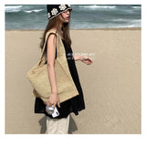 Daiiibabyyy  Crochet Floral Panama Fisherman Bucket Hat Women's Spring Summer Sun Protection Outdoor Travel Breathable Foldable