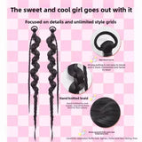 DAIIIBABYYY  -  Colorful Women's Braided Hair Extensions Millennium Hot Girl Chunky Twist Fake Hair Tail Fashion New Chinese Style