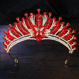 Daiiibabyyy  Baroque Royal Queen AB Crystal Rhinestone Wedding Bride Crowns for Women Princess Tiaras Quinceanera Hair Dress Accessory