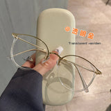 Daiiibabyyy  Round Shape Women Eyeglass Frames High Quality TR90 Material Man Glasses Blue Light Blocking Women's Glasses Frame