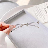 Daiiibabyyy  Korean Fashion Style Sun Glasses for Women Oval Shape Rimless Designer Sunglasses Women Campus Style Female Sunglass