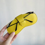 DAIIIBABYYY  -  Portable Glasses Case Soft Leather Sunglasses Pouch Fashion Glasses Bag Eyewear Organizer Pouch Travel Sunglasses Box