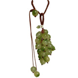 Daiiibabyyy  Hot Sale Simulated Green Grape Pendant Keychain Cute Sweet Beaded Bag Car Ornaments For Women Handbag Decoration