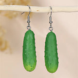 Daiiibabyyy  Bohemia Earrings Simulated Vegetable Dangle Earring Lettuce, Korean Style Cute Earrings Broccoli Alloy Mushroom Earrings