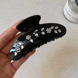 Daiiibabyyy  1PC Rhinestone Decor Hair Claw Clips Set, Elegant Hair Accessories for Women, Chic Hair Clamps for Daily and Party Wear