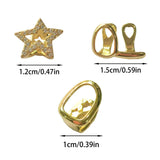 Daiiibabyyy  Hip-Hop Personality Hollowed-Out Three-Piece Dental Accessory Set, Suitable For Both Men And Women, Festival Party Gift