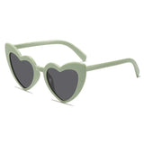 Daiiibabyyy  New Love Women's Sunglasses Fashion Trend Big Face Look Thin Girl Cute Design Sense Peach Heart Sunglasses
