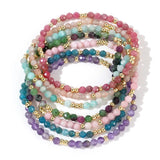 DAIIIBABYYY  -  Original Design Bohemian Charm Bracelets Women Gold Plated Natural Semi-Precious Stone Beads Pearl Copper Women's Gift