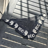Daiiibabyyy  New Travel Photo Spring New Seaside Atmosphere Hook Flower Triangular Headscarf Women's Pastoral Style Flower Headband