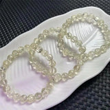 DAIIIBABYYY  -  8.6MM Natural Lemon Quartz Bracelet For Women Men Love Gift Crystal Beads Strands Jewelry Holiday Gift 1PCS