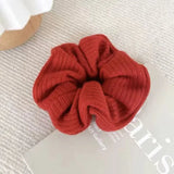 DAIIIBABYYY  -  New Year Red Hair Ropes Ties White Plaid Scrunchies College Girls Christmas Ponytail Holder Hairbands Women Hair Accessories