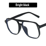 DAIIIBABYYY  -  2024 Fashion Anti-blue Light Glasses Men Women Transparent Computer Glasses Large Frame Retro Eyeglass Square Eyeglasse
