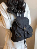 Daiiibabyyy  Korean Style Denim Mochilas Mujer Bucket Mochilatrendy Casual Durable Bag Daily Using Shopper Bolsas New Young Backpack