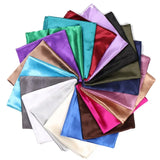 DAIIIBABYYY  -  Imitation Silk Scarf Pure color Women Satin Square Hijab Scarfs For Ladies Luxury Shawl 90*90 Bandana Large Hair Head Scarf