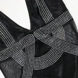 DAIIIBABYYY  -  Sexy Dresses for Woman Halter Backless Diamond Slim Floor Length Elegant Ladies Evening Night Party Club Vestidos Mujer Clothes