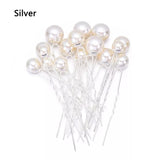 Daiiibabyyy  16Pcs Pearl U-shaped Pins Metal Barrette Hair Clips Wedding Bridal Hairstyle Flral Tiara Hair Accessories Hair Styling Tools