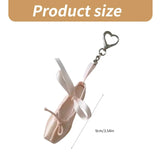DAIIIBABYYY  -  Elegant Ballet Shoes Keychain Alloy Key Holder Unique Keyring Bag Pendant Fashion Accessory for Women and Girls