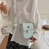 Daiiibabyyy  Luxury Brand Mini Yellow Crossbody Bag for Women Soft PU Leather Shoulder Purse Fashion Cell Phone Flap Pocket Ladies Accessory