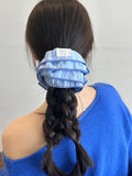 Daiiibabyyy  Korean version of premium striped hair band 4-layer striped large intestine ring hairrope headrope ball head hairaccessories