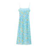 Daiiibabyyy  Summer New Women's Long Dress Fashion Print Elegant Youth Holiday Dress Women's Chic Slim Tube Top Unique Summer Dresses