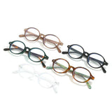 Daiiibabyyy   -  Transparent Y2k Glasses Women Retro Small Oval Computer Glasses Women's Anti Blue Light Computer Eyepieces 2024 Trendy