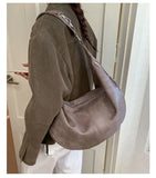 Daiiibabyyy  Trendy Pu Leather Women Hobo Bag 2026 Y2k Aesthetic Simple All Match Crossbody Bags Vintage Streetwear Casual Shoulder Handbags