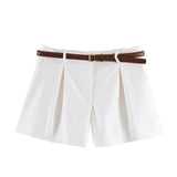 Daiiibabyyy  Women's Summer Shorts New Fashion Polka Dot Elegant Women's High Waist Shorts Summer Chic Youth Travel Joker Holiday Shorts