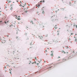 DAIIIBABYYY  -  Women's Summer 2024 New Fresh Sweet Fragmented Lace Spliced Ruffles Shirring Pure Desire Cute Sexy Low-waisted Mini Short Skirts
