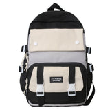 Daiiibabyyy  Fashion Nylon Backpack Large Capacity Korean Color School Bag Multifunction Breathable Book Bag Teenage