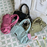 Daiiibabyyy  New Cylinder Bag Crossbody Bag Fashion Y2k Trend Personality Small Capacity Cute Girl Candy Colored Women Bag Crossbody Handbag