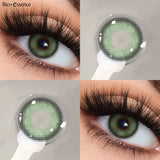 1 Pair Color Contact Lenses Fashion Beauty Lenses for New User Makeup Green Contact High Quality Natural Lenses Year
