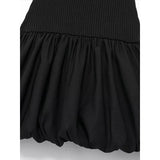 Daiiibabyyy 2024 Summer Sexy Backless Ribbed Mini Ball Gown Women Solid Sleeveless Patchwork Slim Elegant Dress Female Street Party Robe