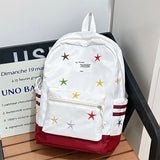 Daiiibabyyy  Star Embroidery Schoolmochila Lightweighte Casual Bag Student Backpack Cute Ins Sac Femme Large Capacity Bags for Woman