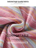 Daiiibabyyy  Summer Fre Sle Women's Striped ort Sve T-irt Korean Version Regular Cotton Comfortable oulder Length Top