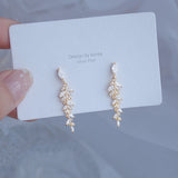 DAIIIBABYYY  -  Women Exquisite Tiny Zirconia Stud Earring Elegant Korean Crystal Wedding Ringen Pendant
