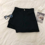 Daiiibabyyy  irregular High-waisted skirt women summer 2025 fashion slimming A-line skirt female y2k black  tennis shorts faldas mujer