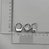Daiiibabyyy  Harajuku Y2K Shiny Star Cross Crystal Rings for Women Unisex Couple Engagement Ring Party Creative Jewelry