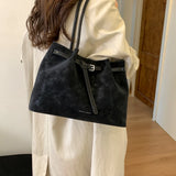 Daiiibabyyy  Retro Underarm Bag for Women, New Trendy Fashion, Casual Commuter Tote Bag, Large Capacity Shoulder Bag