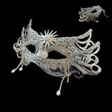 DAIIIBABYYY  -  Mask Women's Plastic Material Handmade Gorgeous Feather Tassel DecorationFashion SuitableHalloween Dance Party Performance Props