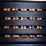 DAIIIBABYYY  ?-  Natural Golden Sunstone Round Beads Jewelry Charms Earrings For Women Man Healing Crystal Energy Christmas Gift 1pair