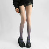 Daiiibabyyy  Star Gradient Sexy Women's Stockings Spicy Girls Sweet Lolita Fashionable Stockings Street Dance Performance Bottom Socks