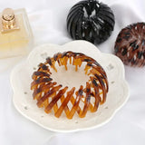 DAIIIBABYYY  -  Matte Hairpins Maker Bun Horsetail Buckle Hair Clips for Women Expanding Bird Nest Hair Claws Clips Korean Hair Accessories