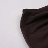 Daiiibabyyy  Women's Brown Long Maxi Skirt, Drawstring Waist, Beaded Tassel, Side Slit, Boho Summer Flowy Casual High Waist, Party
