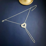 Daiiibabyyy  Bohemian Shiny Rhombus Crystal Bracelet for Women Girls Simple Thin Heart Flower Butterfly Chain Finger Bracelets Jewelry Gifts