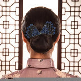 DAIIIBABYYY  -  Deft Hair Bun Maker Elegant French Hair Twist Rhinestone Hair Bun Ball Hair Clip Accessories For Parties Dinners Wedding